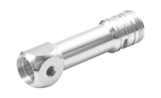 Silberne Bearbeitungsteile hohe Präzision CNC, die CNC-Drehenprägeteile anodisieren