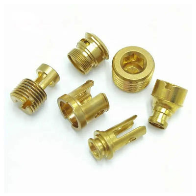 Anodisierte Messing-Bearbeitungsteil-Härte CNC drechseln Drehenteile