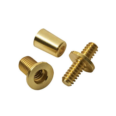 Anodisierte Messing-Bearbeitungsteil-Härte CNC drechseln Drehenteile