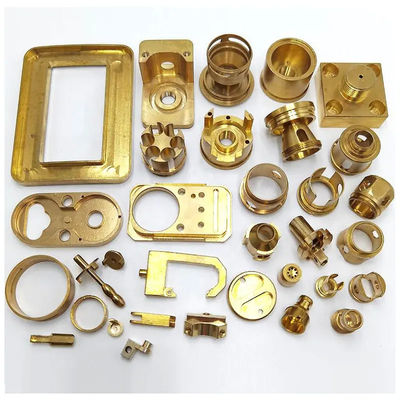 Anodisierte Messing-Bearbeitungsteil-Härte CNC drechseln Drehenteile