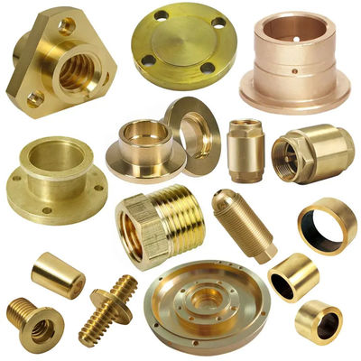 Anodisierte Messing-Bearbeitungsteil-Härte CNC drechseln Drehenteile