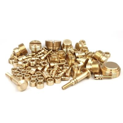 Anodisierte Messing-Bearbeitungsteil-Härte CNC drechseln Drehenteile